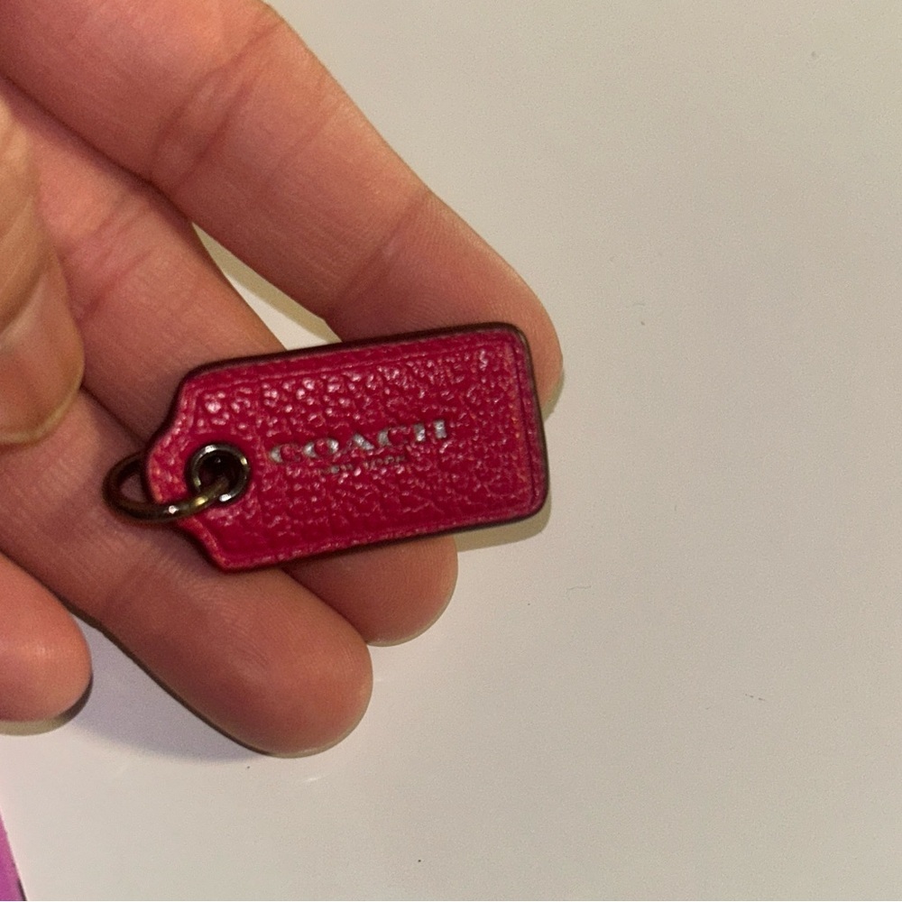 Coach Pink Bag Tag